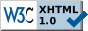 XHTML validation icon